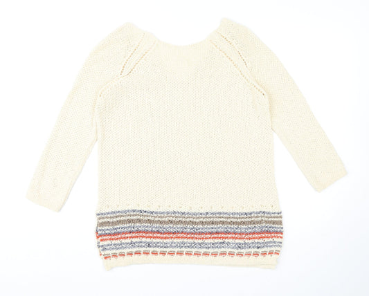 Womens UK Size 10 NEXT Ivory Pullover Jumper