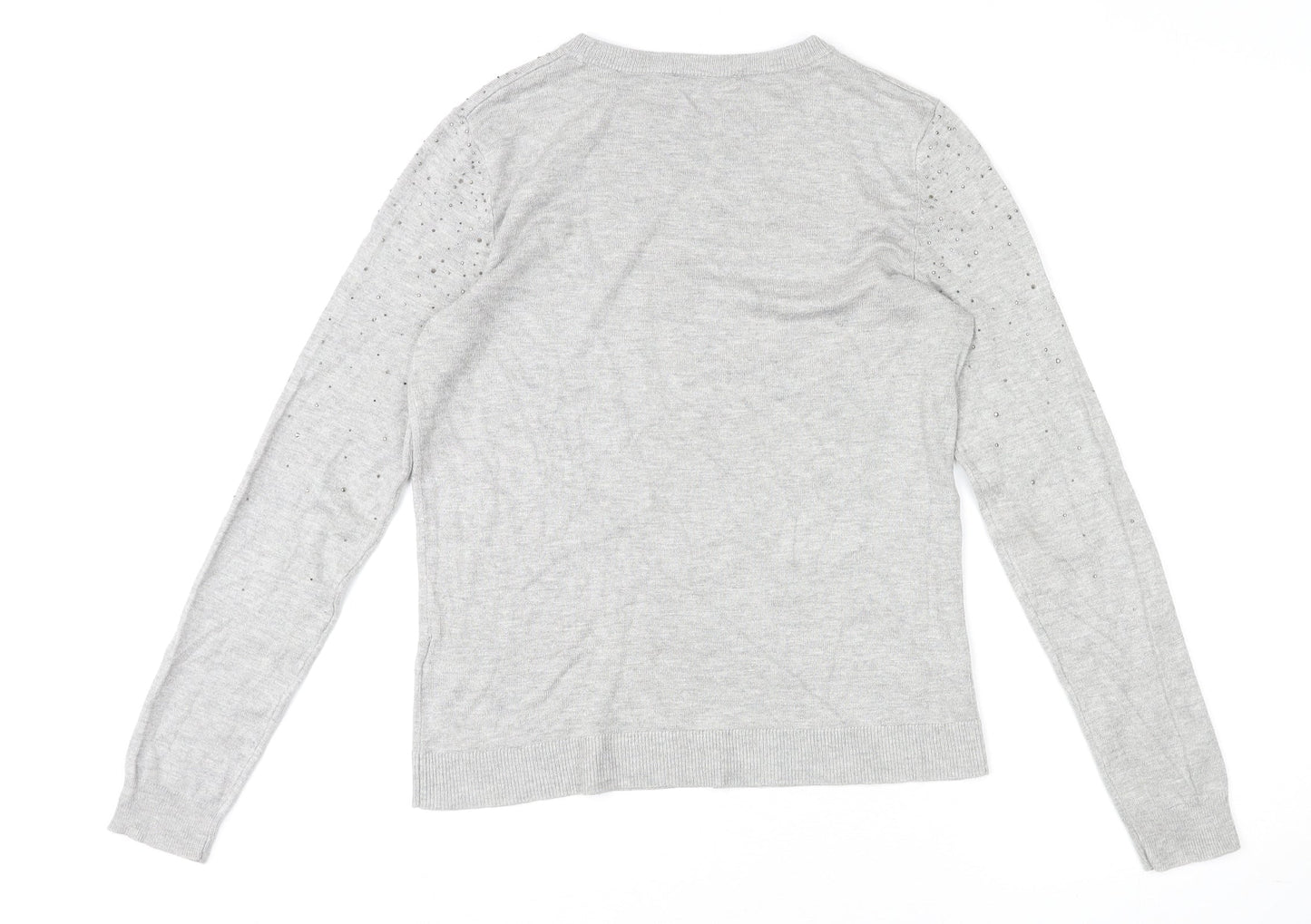 Womens UK Size 12 Warehouse Grey Pullover Jumper