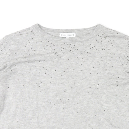 Womens UK Size 12 Warehouse Grey Pullover Jumper
