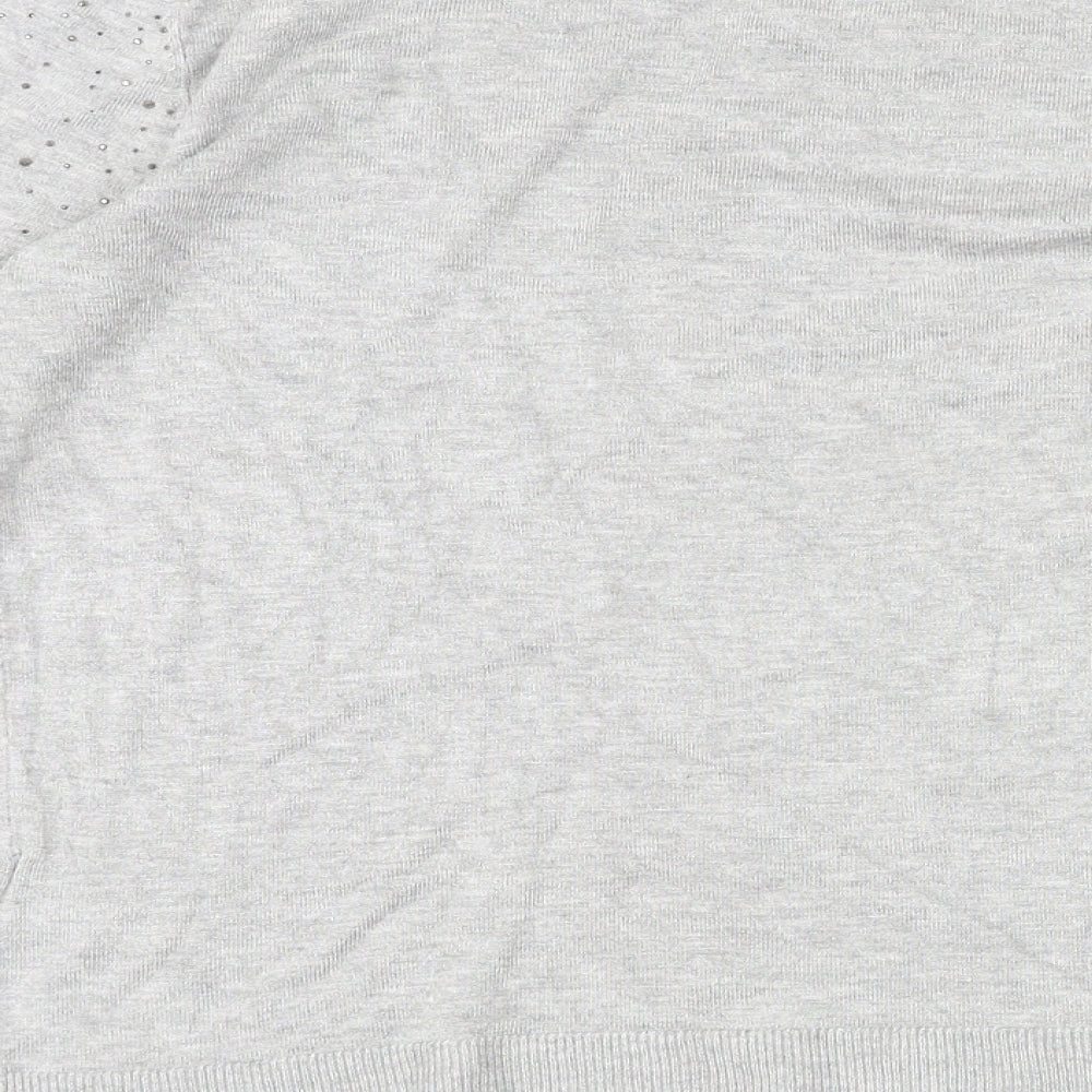 Womens UK Size 12 Warehouse Grey Pullover Jumper