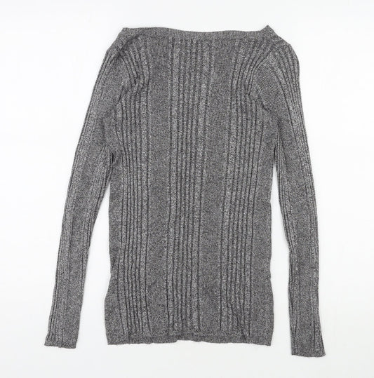 Womens UK Size 10 Marks and Spencer Grey Pullover Jumper
