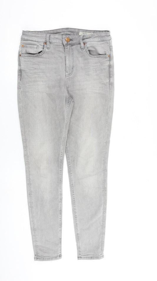 Womens UK Size 12 Marks and Spencer Slim Fit Skinny Grey Jeans