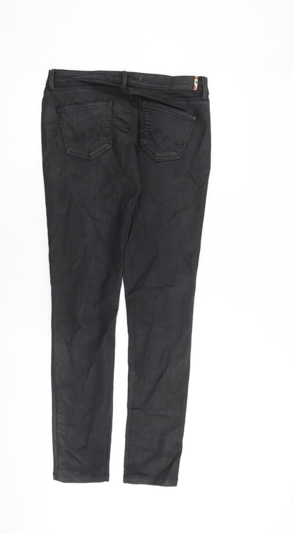 Pepe Jeans Womens Black Polyester Skinny Jeans Size 29 in L32 in Regular Zip