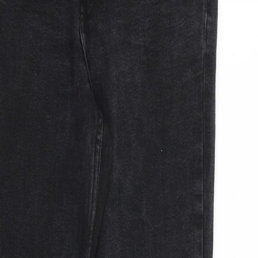 Womens UK Size 14 Sinsay Regular Fit Tapered Black Jeans