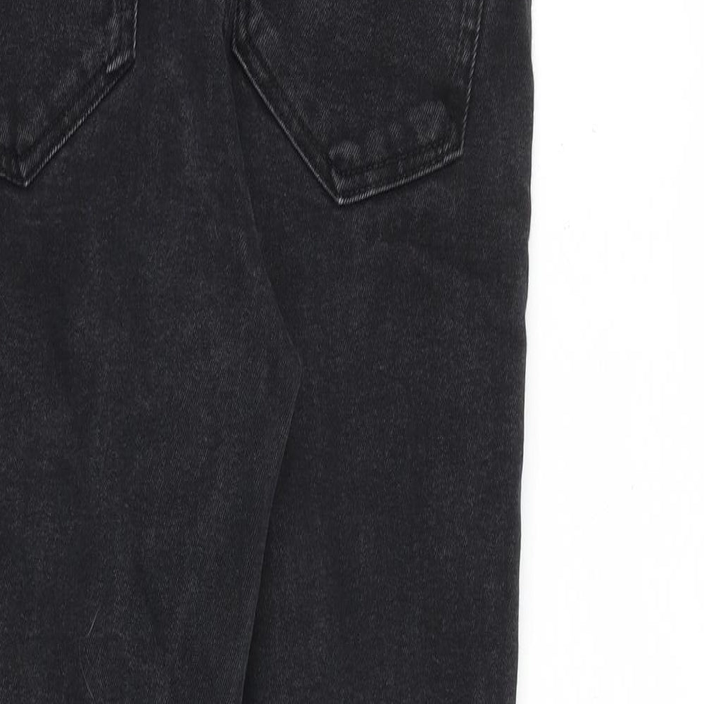 Womens UK Size 14 Sinsay Regular Fit Tapered Black Jeans