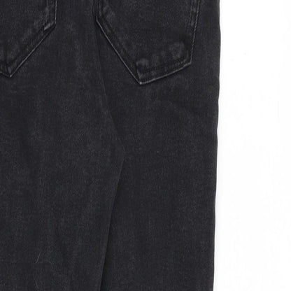 Womens UK Size 14 Sinsay Regular Fit Tapered Black Jeans