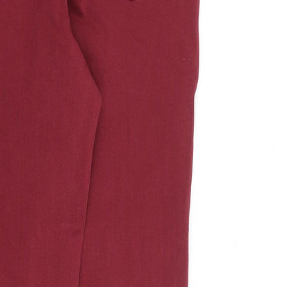 George Womens Red Cotton Skinny Jeans Size 12 L29 in Slim Zip