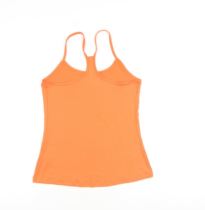 GOODMOVE Womens Orange Polyester Camisole Tank Size 12 Scoop Neck