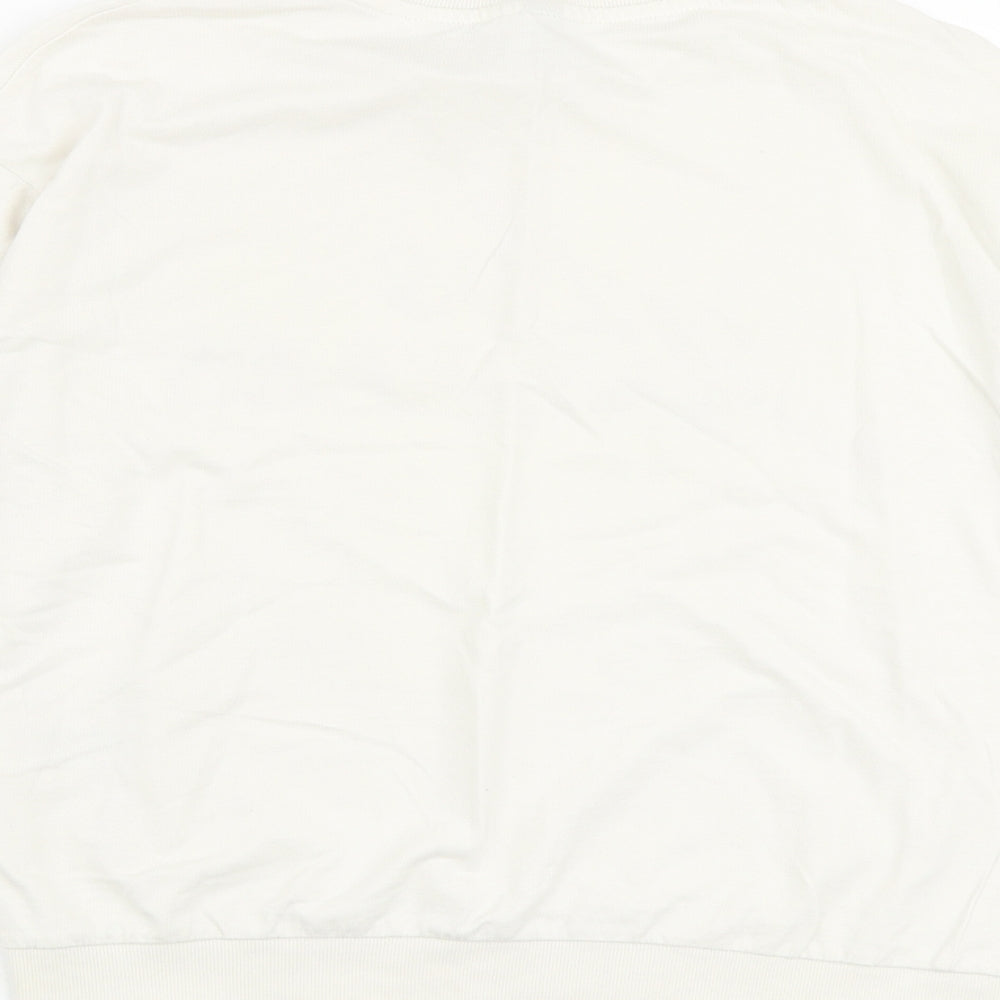 H&M Womens Ivory 100% Cotton Pullover Sweatshirt Size S Pullover - Los Angeles