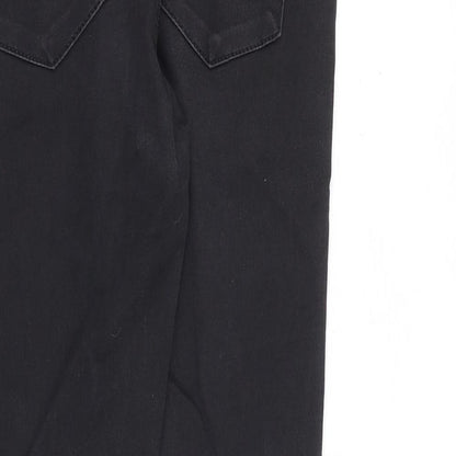 Topshop Womens Grey Cotton Skinny Jeans Size 28 in L32 in Regular Zip