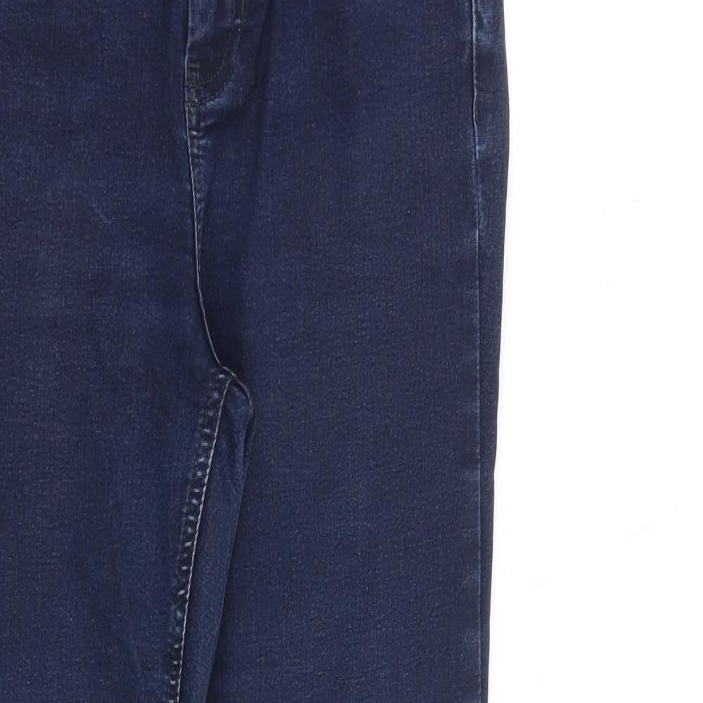Per Una Womens Blue Cotton Skinny Jeans Size 27 in L27 in Slim Zip