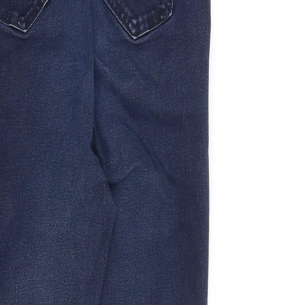Per Una Womens Blue Cotton Skinny Jeans Size 27 in L27 in Slim Zip