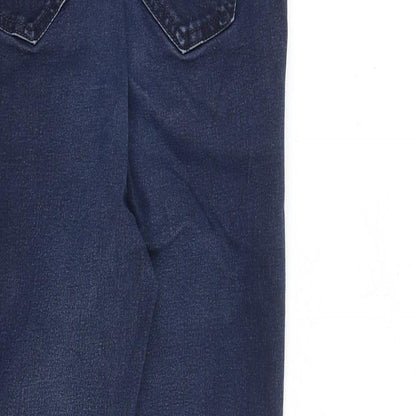 Per Una Womens Blue Cotton Skinny Jeans Size 27 in L27 in Slim Zip