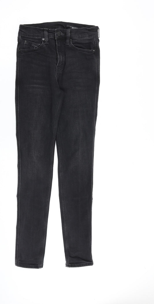 H&M Mens Black Cotton Skinny Jeans Size 28 in L31 in Slim Zip