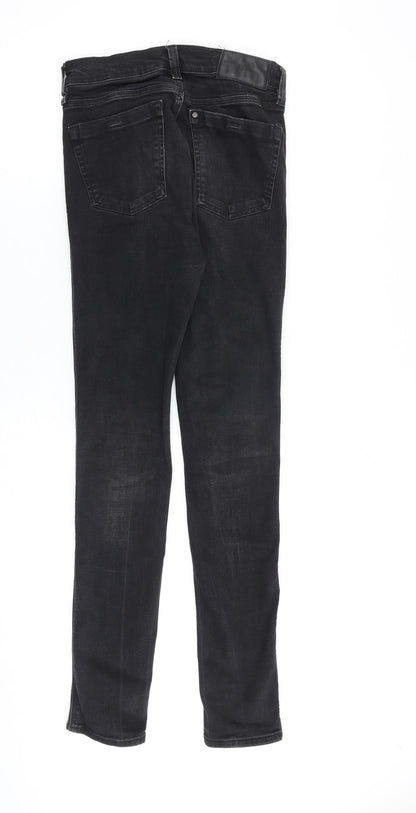 H&M Mens Black Cotton Skinny Jeans Size 28 in L31 in Slim Zip