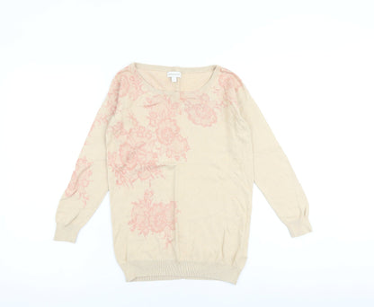 Womens UK Size S Monsoon Beige Pullover Jumper