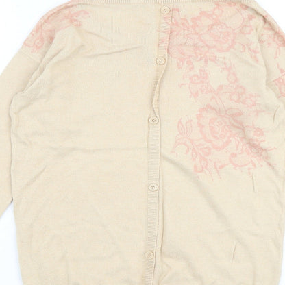 Womens UK Size S Monsoon Beige Pullover Jumper