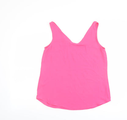 Womens UK Size 12 Warehouse Pink Basic Tank