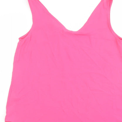 Womens UK Size 12 Warehouse Pink Basic Tank