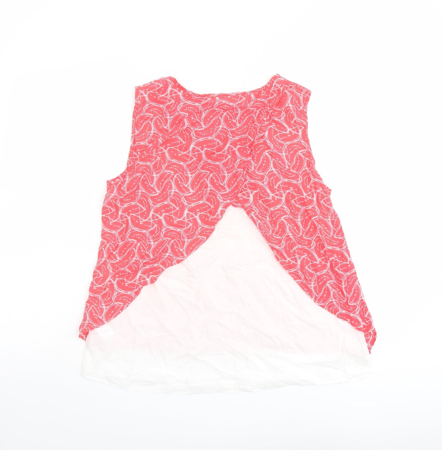 Womens UK Size 10 Oliver Bonas Pink Basic Tank