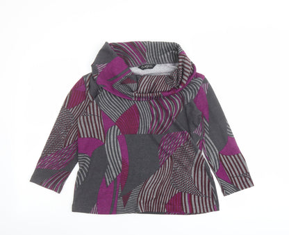 Womens UK Size 14 Classic Multicoloured Basic Blouse