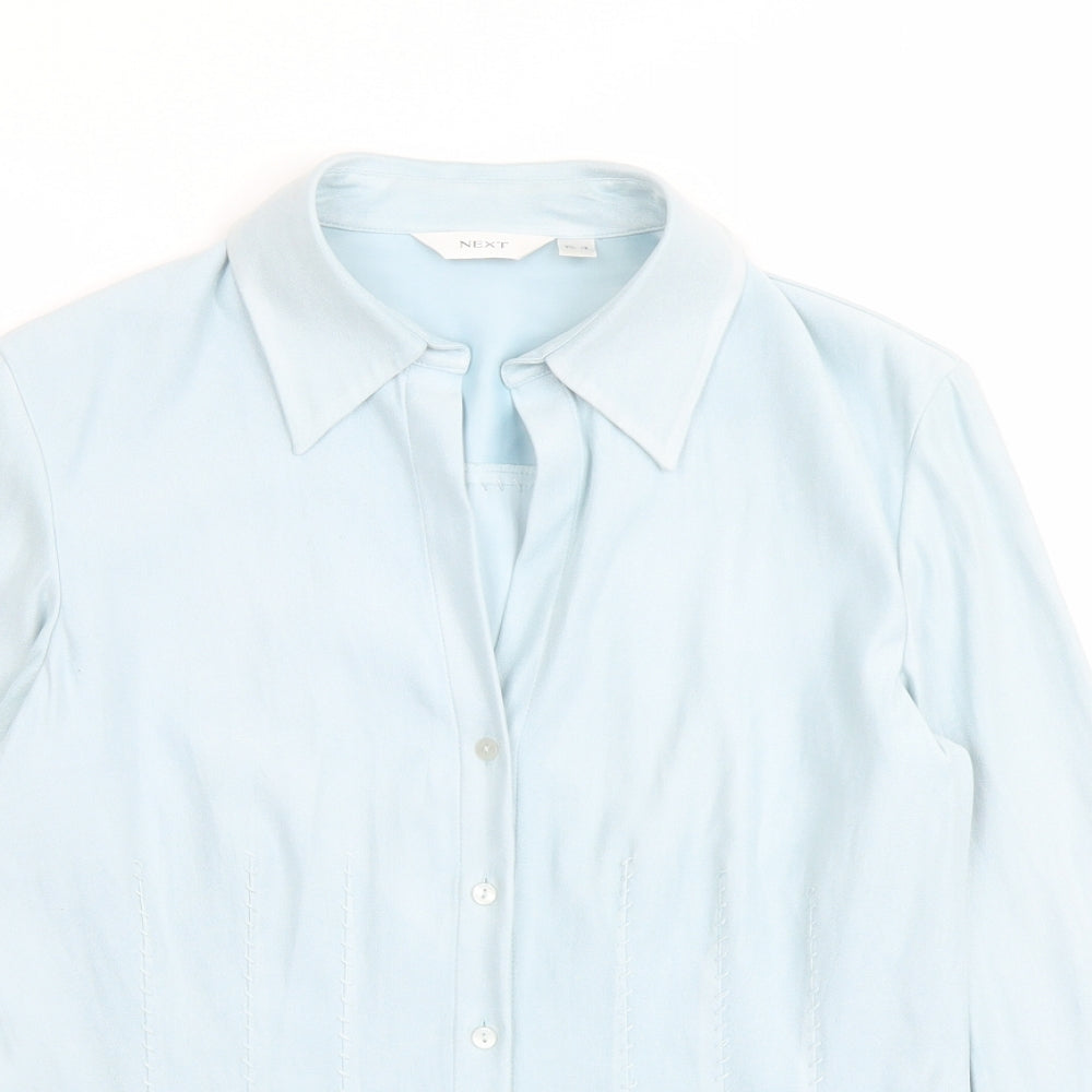 Womens UK Size 12 NEXT Blue Camisole Button-Up