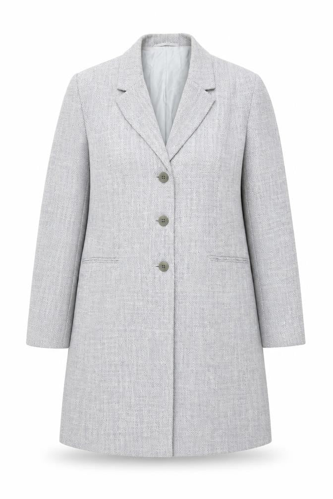 Womens UK Size 14 Precis Grey Overcoat