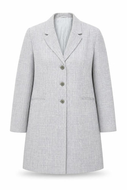 Womens UK Size 14 Precis Grey Overcoat