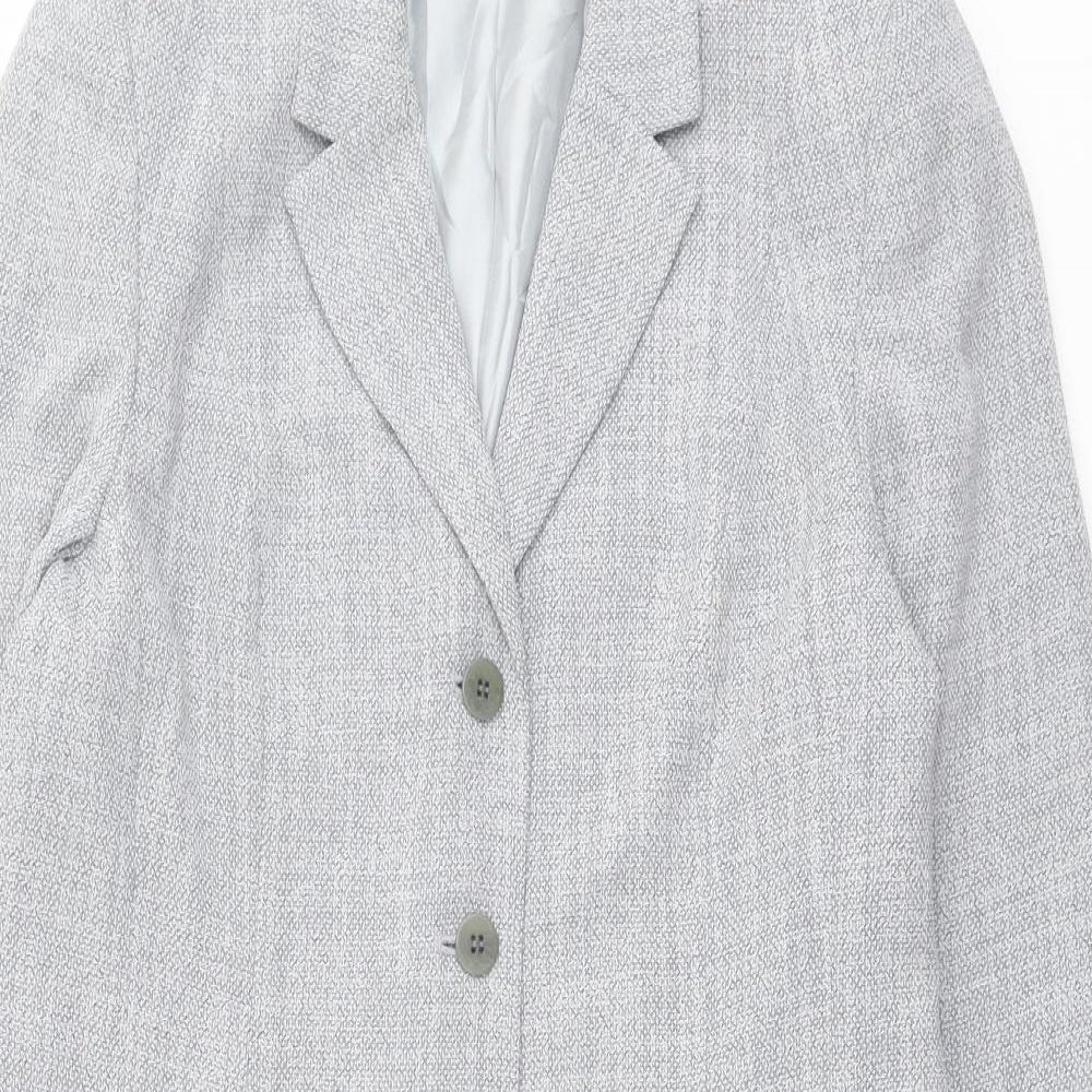 Womens UK Size 14 Precis Grey Overcoat
