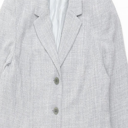 Womens UK Size 14 Precis Grey Overcoat