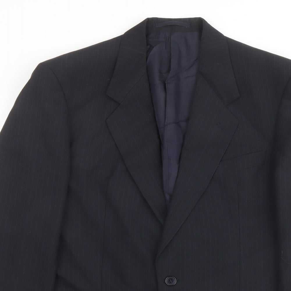 Mens UK Size 40 Marks and Spencer Regular Blue Suit Jacket
