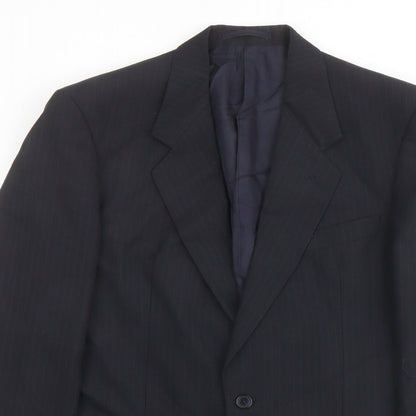 Mens UK Size 40 Marks and Spencer Regular Blue Suit Jacket