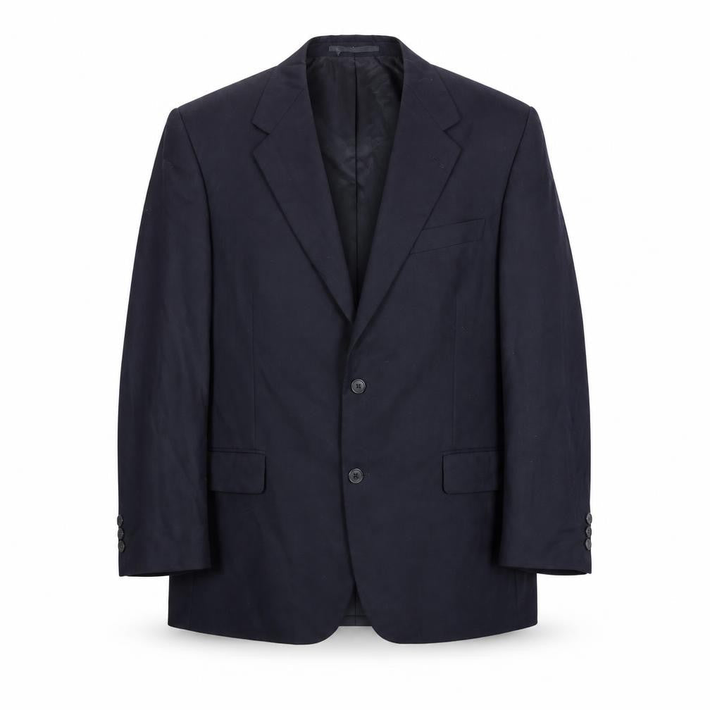 Mens UK Size 46 Alfred Brown Regular Blue Suit Jacket
