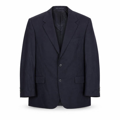 Mens UK Size 46 Alfred Brown Regular Blue Suit Jacket