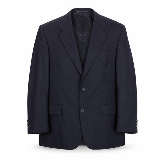 Mens UK Size 46 Alfred Brown Regular Blue Suit Jacket