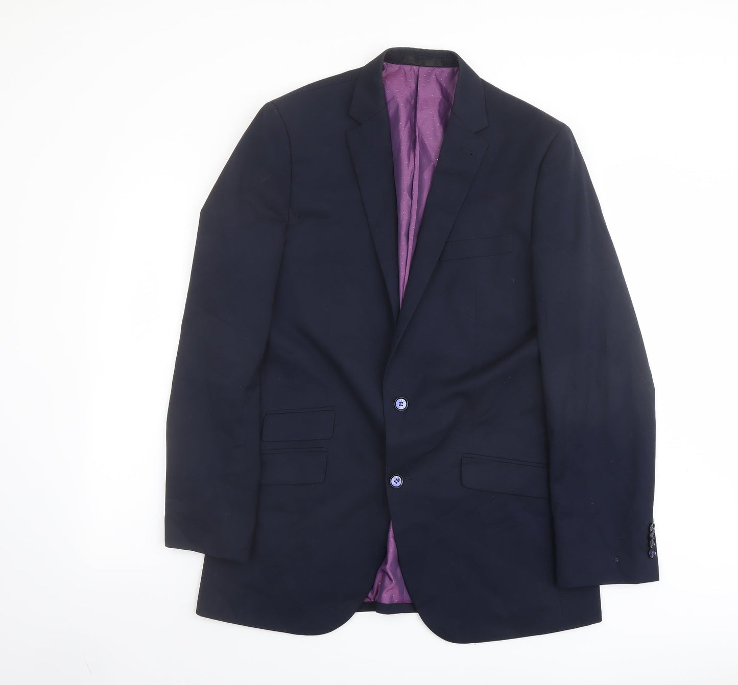 Mens UK Size 40 Greenwoods Regular Blue Suit Jacket