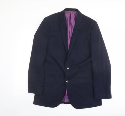 Mens UK Size 40 Greenwoods Regular Blue Suit Jacket