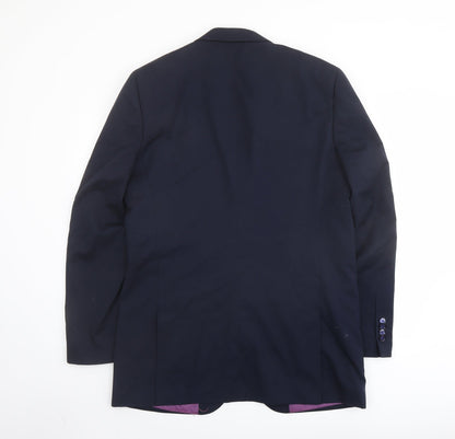 Mens UK Size 40 Greenwoods Regular Blue Suit Jacket