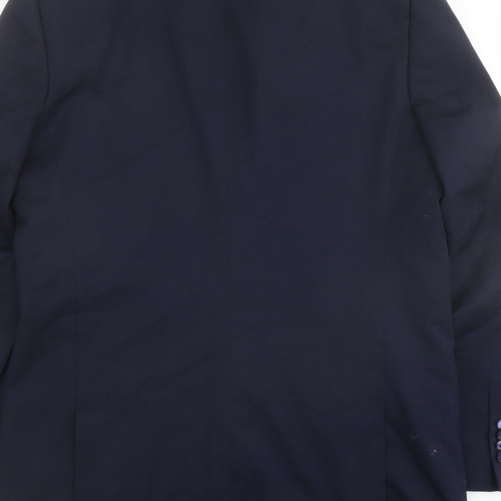 Mens UK Size 40 Greenwoods Regular Blue Suit Jacket