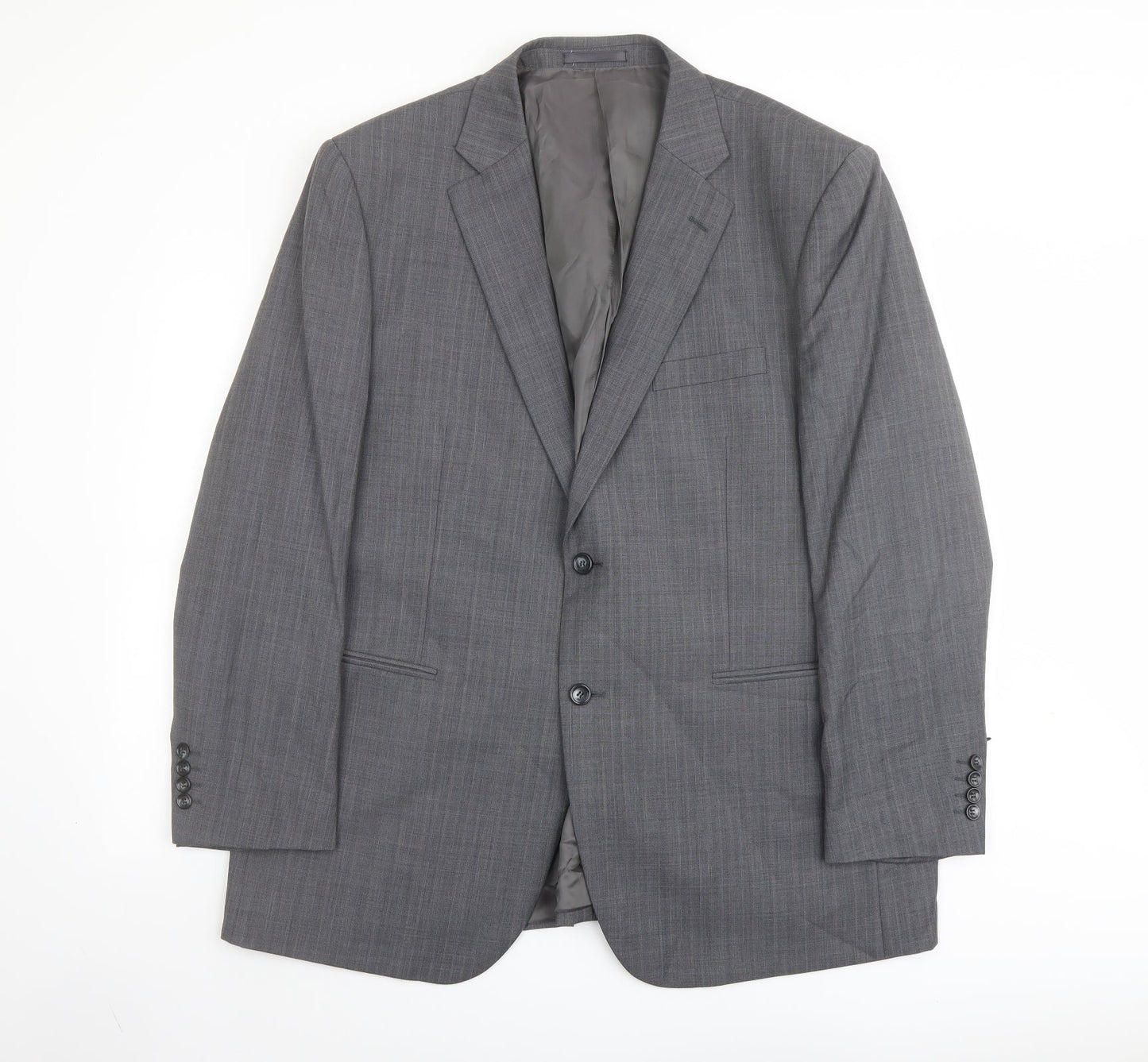 Mens UK Size 46 Brook Taverner Regular Grey Suit Jacket