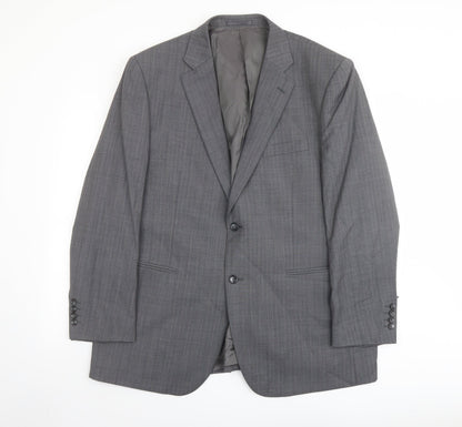Mens UK Size 46 Brook Taverner Regular Grey Suit Jacket