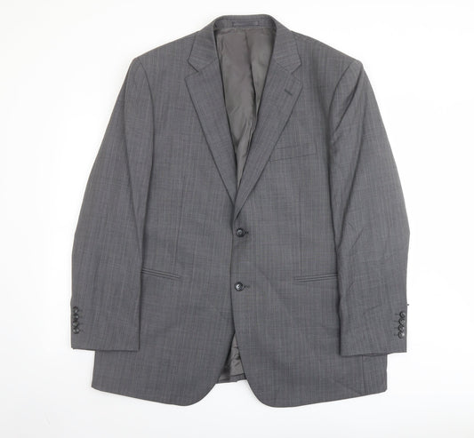 Mens UK Size 46 Brook Taverner Regular Grey Suit Jacket