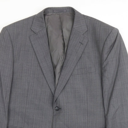 Mens UK Size 46 Brook Taverner Regular Grey Suit Jacket
