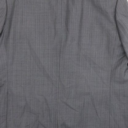 Mens UK Size 46 Brook Taverner Regular Grey Suit Jacket