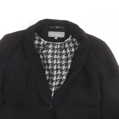 Womens UK Size 10 Marks and Spencer Black Jacket
