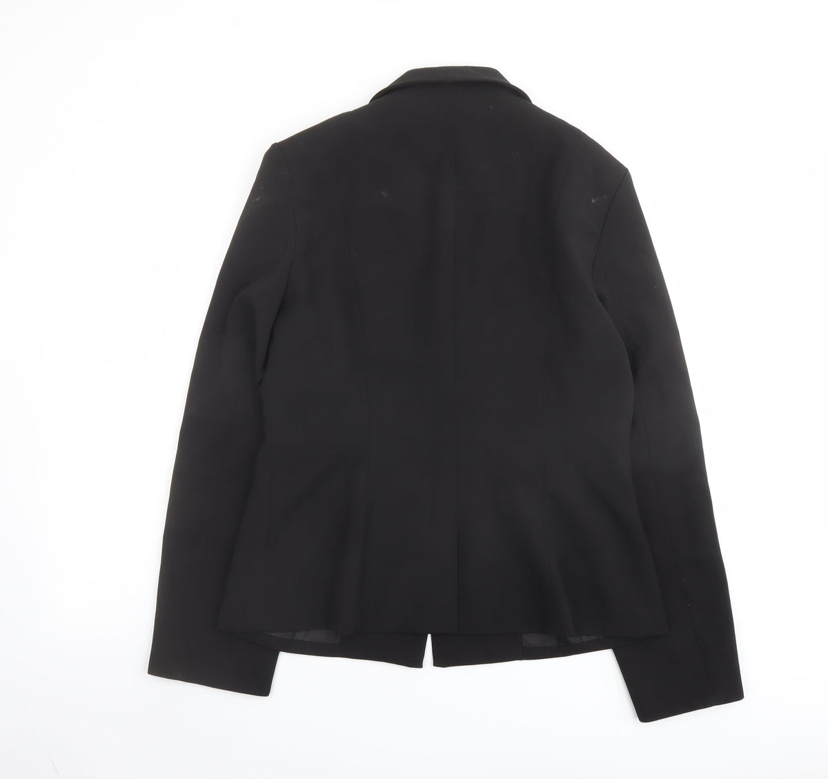 4th & Reckless Womens Black Polyester Jacket Blazer Size 14