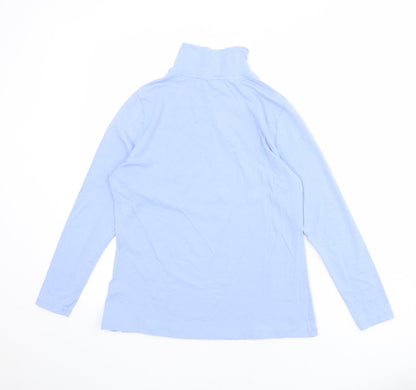 Womens UK Size 14 Marks and Spencer Blue Basic T-Shirt