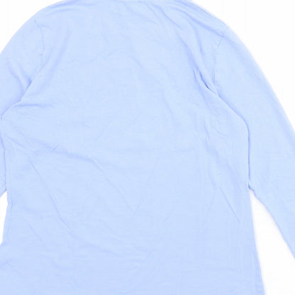 Womens UK Size 14 Marks and Spencer Blue Basic T-Shirt