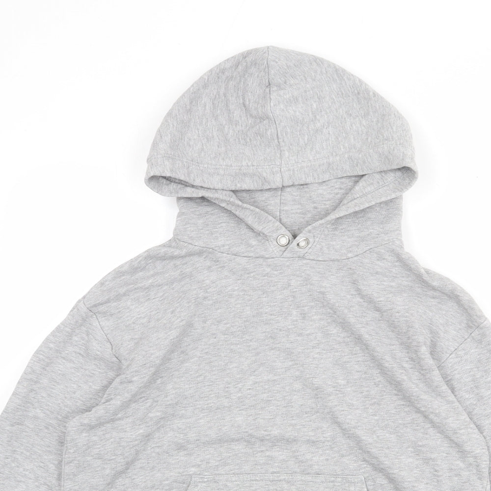 H&M Womens Grey Cotton Pullover Hoodie Size XS Pullover