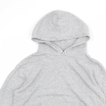 H&M Womens Grey Cotton Pullover Hoodie Size XS Pullover